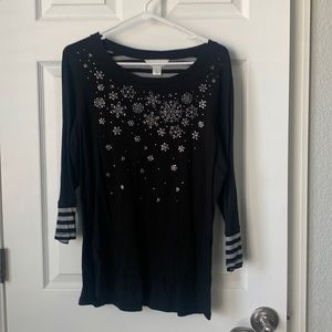 Christopher and Banks winter top Xl
